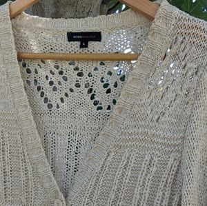 Ivory BCBGMaxAzria Long Cardigan
